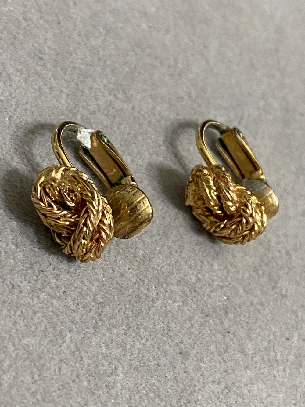 Avon Gold-Tone Twisted Knot Clip-On Earrings